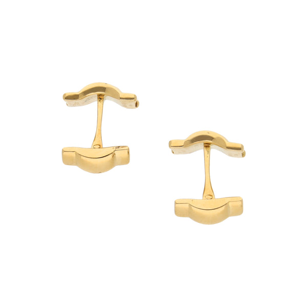 Mancuernillas diseño especial firma Piaget en oro amarillo 18 kilates.
