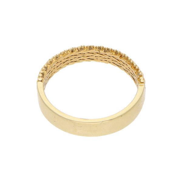 Anillo boleado en oro amarillo 18 kilates.