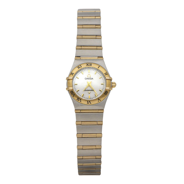 Reloj Omega para dama modelo Constellation vistas en oro amarillo 18 kilates.