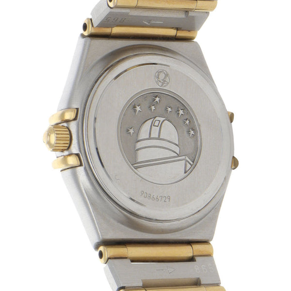 Reloj Omega para dama modelo Constellation vistas en oro amarillo 18 kilates.