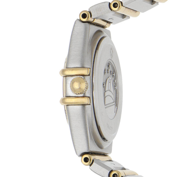 Reloj Omega para dama modelo Constellation vistas en oro amarillo 18 kilates.