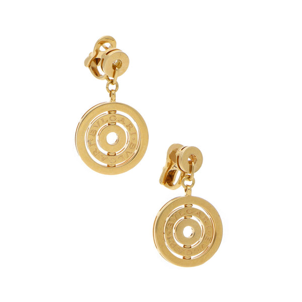 Aretes calados en oro amarillo 18 kilates.