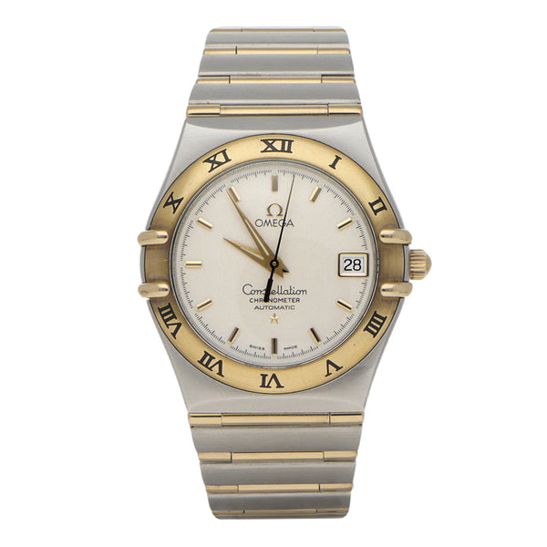 Reloj Omega para caballero modelo Constellation vistas en oro amarillo 18 kilates.