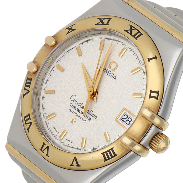 Reloj Omega para caballero modelo Constellation vistas en oro amarillo 18 kilates.