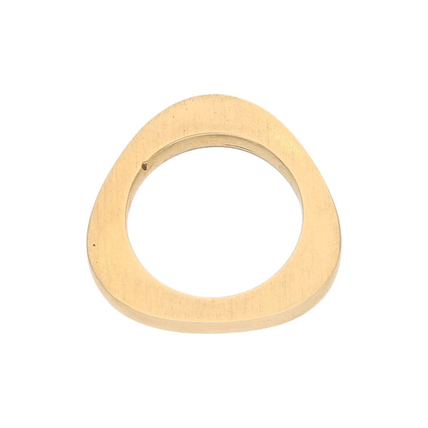 Anillo liso en oro amarillo 14 kilates.