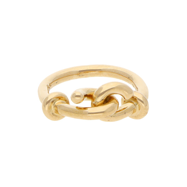 Anillo diseño especial firma Tane en oro amarillo 18 kilates.