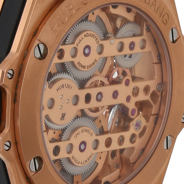 Reloj Hublot para caballero modelo Big Bang Meca-10 King Gold caja en oro rosado 18 kilates.