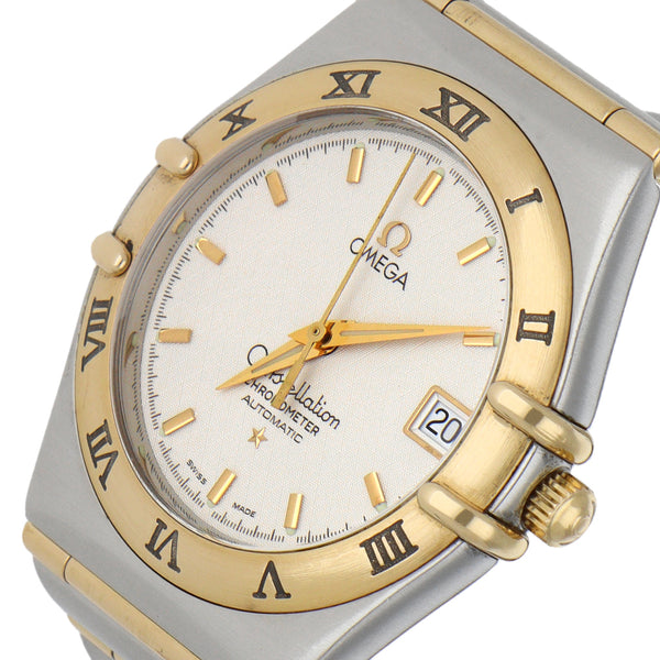 Reloj Omega para caballero modelo Constellation vistas oro 18 kilates.