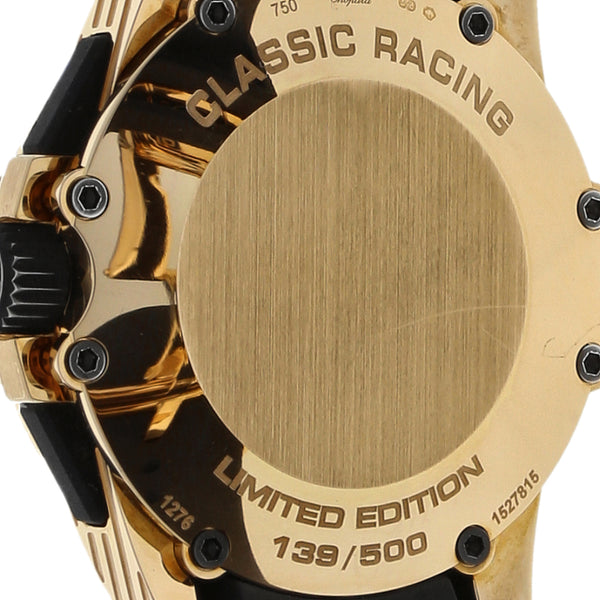 Reloj Chopard para caballero modelo Classic Racing Mille Miglia Superfast caja en oro rosado 18 kilates.