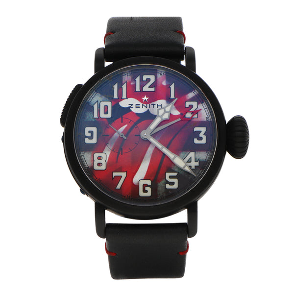 Reloj Zenith para caballero modelo Pilot Rolling Stones.