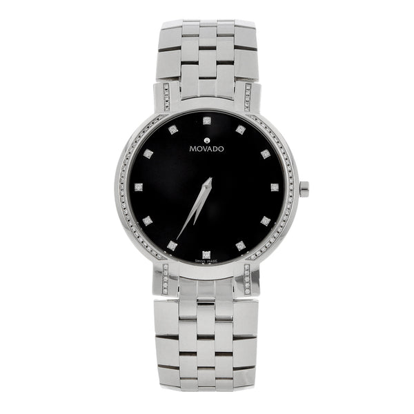 Reloj Movado para caballero en acero inoxidable.