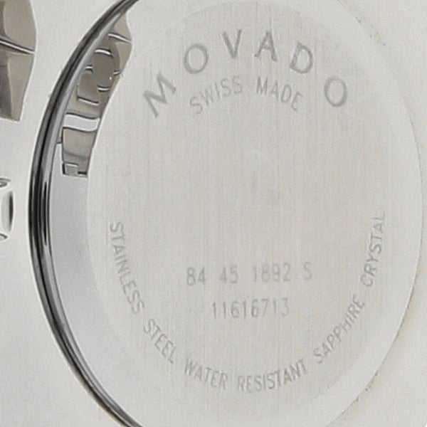 Reloj Movado para caballero en acero inoxidable.