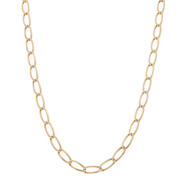 Collar eslabón encontrado en oro amarillo 14 kilates.