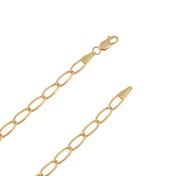 Collar eslabón encontrado en oro amarillo 14 kilates.