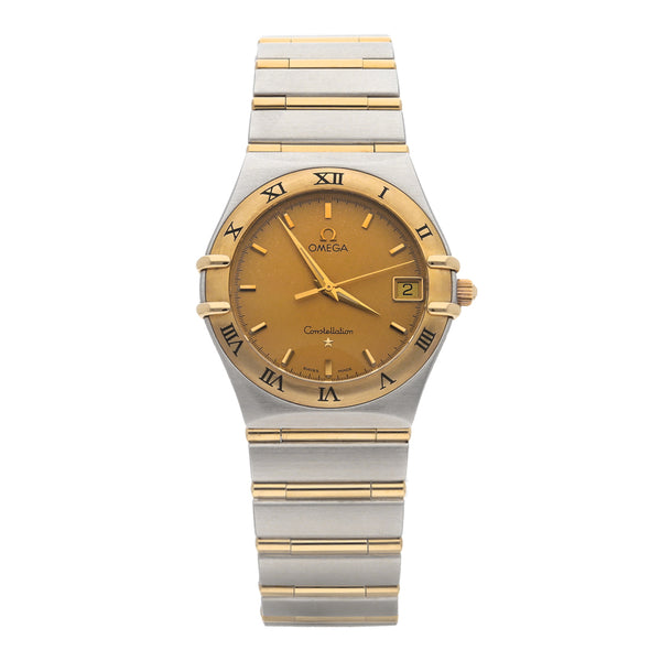 Reloj Omega para caballero modelo Constellation vistas en oro amarillo 18 kilates.