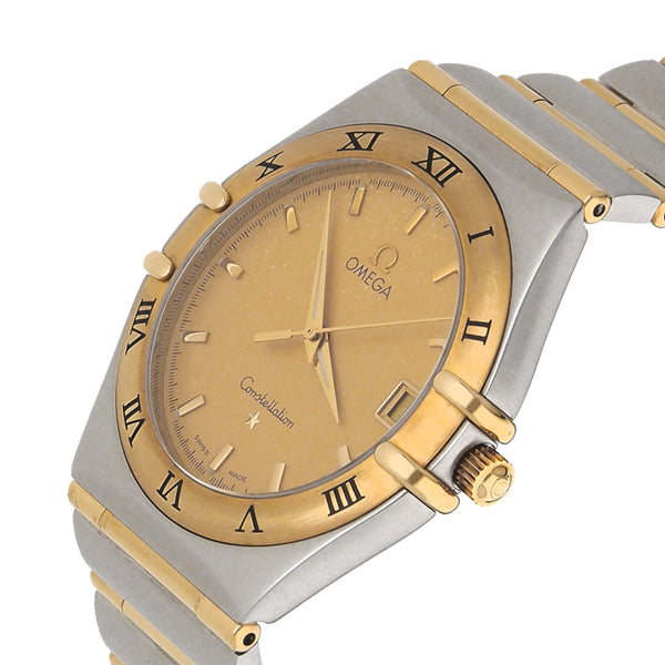 Reloj Omega para caballero modelo Constellation vistas en oro amarillo 18 kilates.