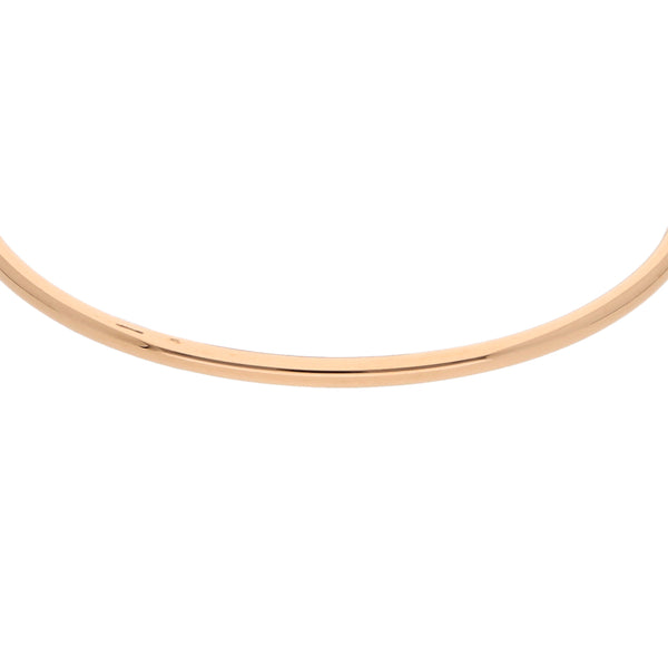 Pulsera de arillo ovalada abierta firma Tiffany & Co en oro rosa 18 kilates.