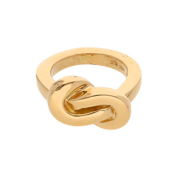 Anillo estilizado firma Tane en oro amarillo 18 kilates.