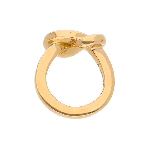 Anillo estilizado firma Tane en oro amarillo 18 kilates.