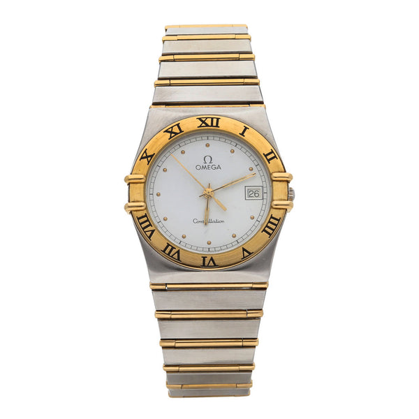 Reloj Omega para caballero modelo Constellation vistas en oro amarillo 18 kilates.