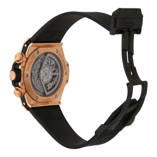 Reloj Hublot para caballero modelo Big Bang Unico King caja en oro rosado 18 kilates.