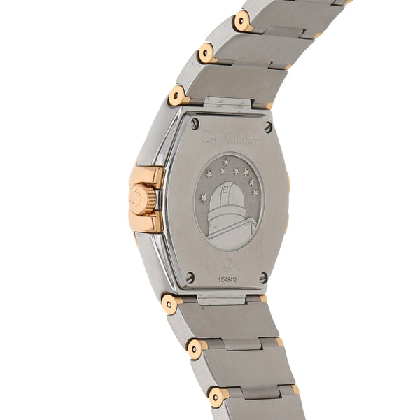 Reloj Omega para dama modelo Constellation vistas en oro amarillo 18 kilates.