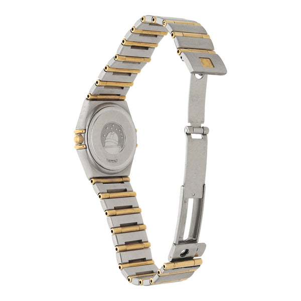 Reloj Omega para dama modelo Constellation vistas en oro amarillo 18 kilates.