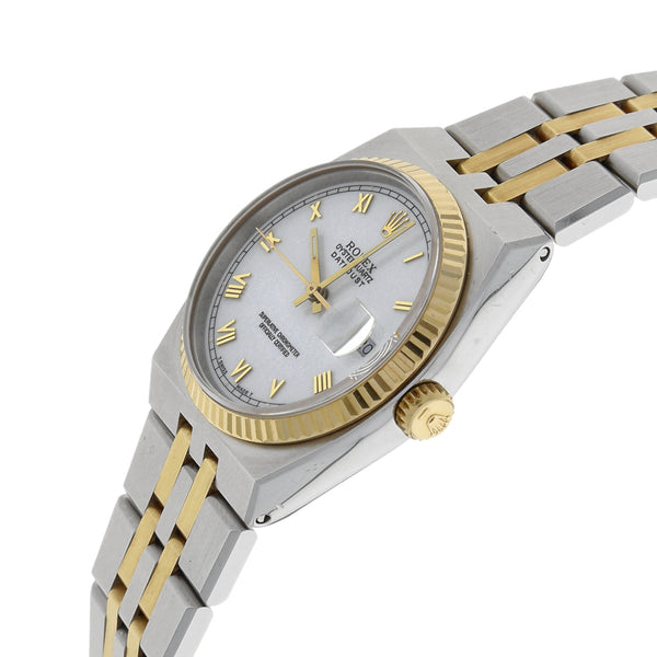 Reloj Rolex para caballero modelo DateJust vistas en oro amarillo 18 kilates.