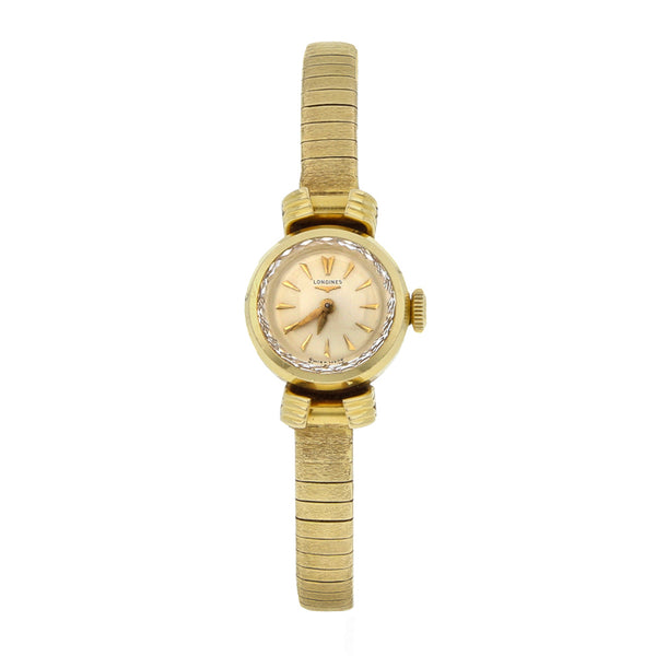 Reloj Longines para dama en oro amarillo 18 kilates.