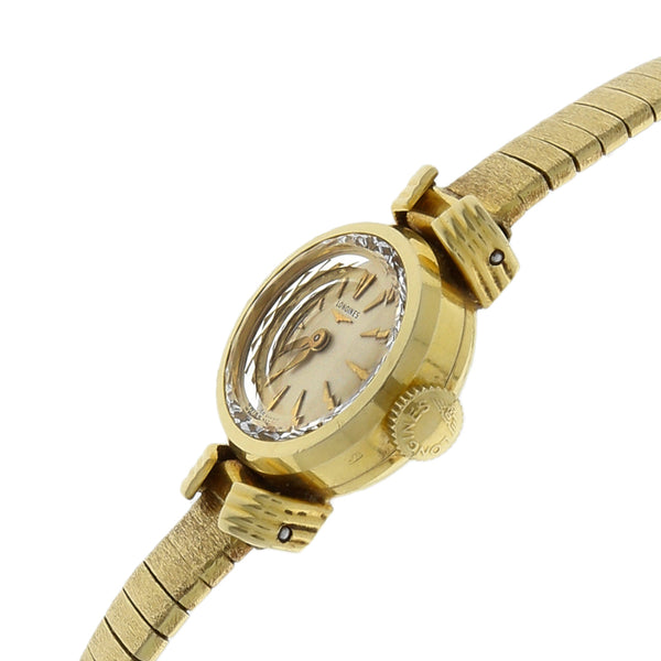 Reloj Longines para dama en oro amarillo 18 kilates.