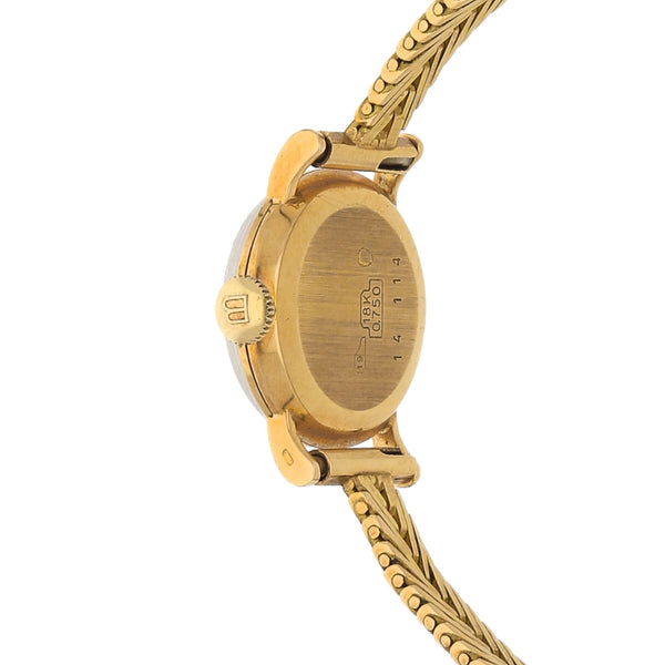 Reloj Bucherer para dama en oro amarillo 18 kilates.