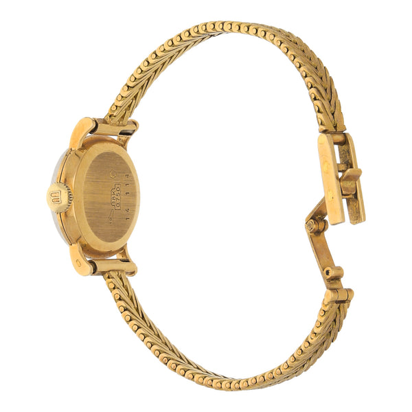 Reloj Bucherer para dama en oro amarillo 18 kilates.