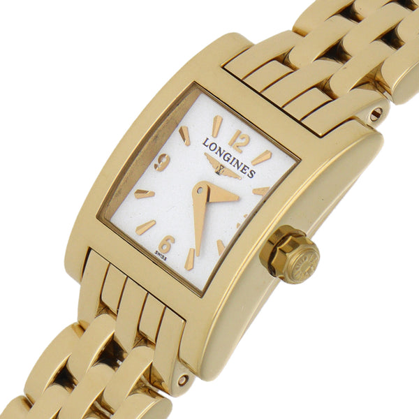 Reloj Longines para dama modelo Dolce Vita en oro amarillo 18 kilates.