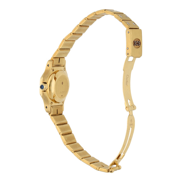 Reloj Cartier para dama modelo Must de Cartier en oro amarillo 18 kilates.