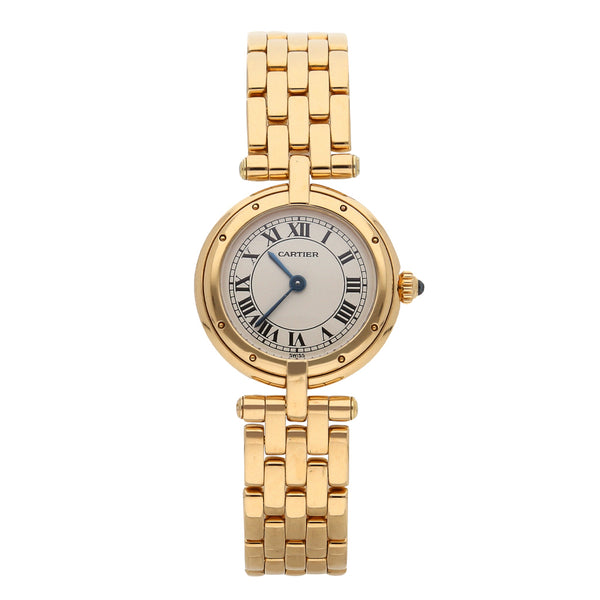 Reloj Cartier para dama modelo Pantera en oro amarillo 18 kilates.