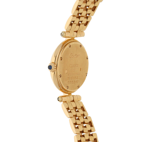 Reloj Cartier para dama modelo Pantera en oro amarillo 18 kilates.