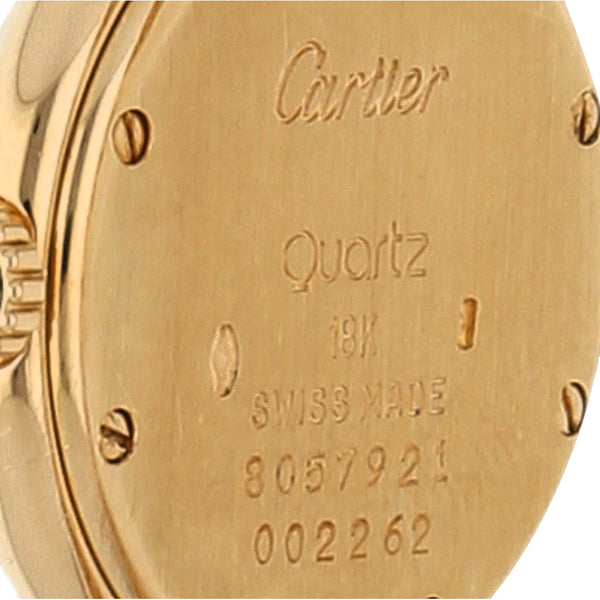 Reloj Cartier para dama modelo Pantera en oro amarillo 18 kilates.