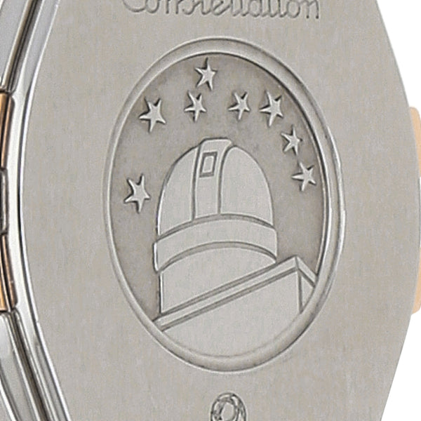 Reloj Omega para dama modelo Constellation vistas en oro rosa 18 kilates.