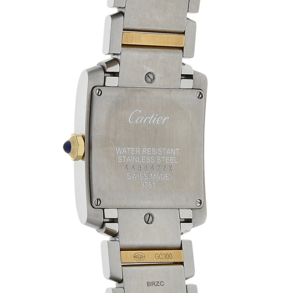 Reloj Cartier para caballero/unisex modelo Tank Francaise vistas en oro amarillo 18 kilates.