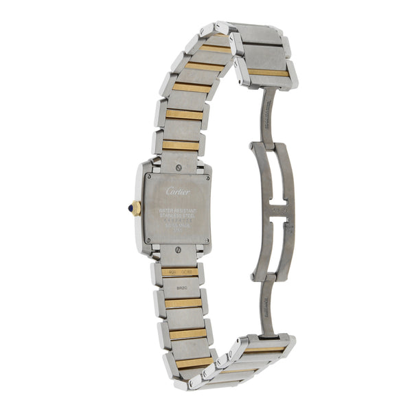 Reloj Cartier para caballero/unisex modelo Tank Francaise vistas en oro amarillo 18 kilates.