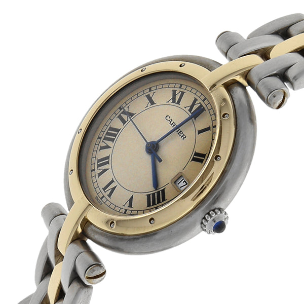 Reloj Cartier para dama modelo Pantera vistas en oro amarillo 18 kilates.