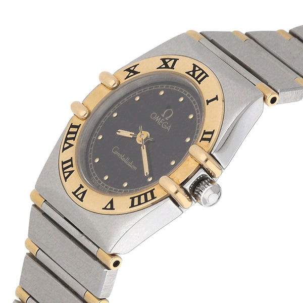 Reloj Omega para dama modelo Constellation vistas en oro amarillo 18 kilates.