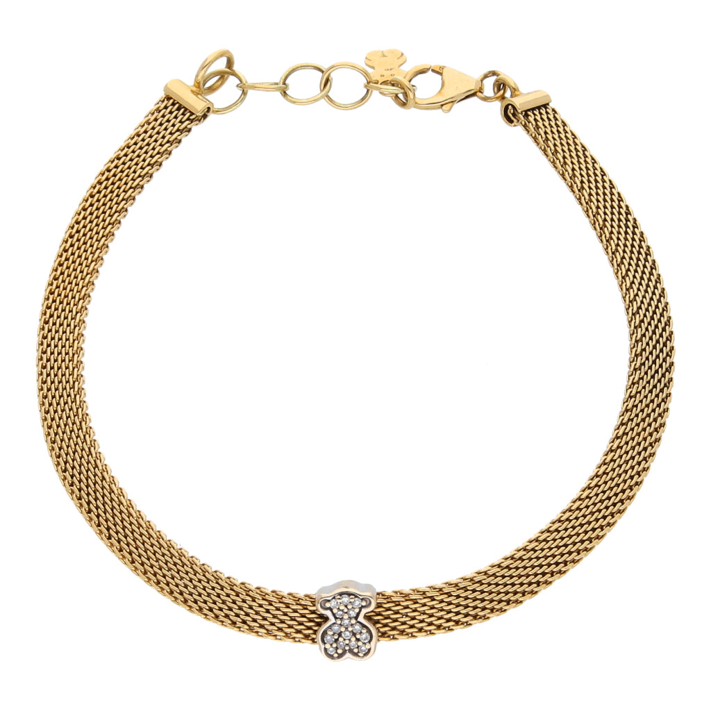 Tous Manifesto Tous 18k Pulsera Tous Oro Y Diamantes Pulsera De