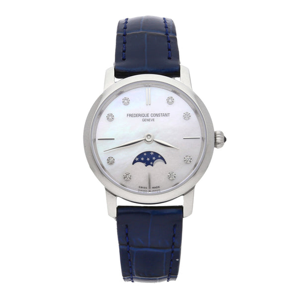 Reloj Frederique Constant para dama modelo Slimline Moonphase.