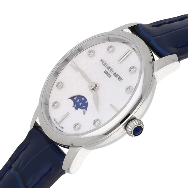 Reloj Frederique Constant para dama modelo Slimline Moonphase.