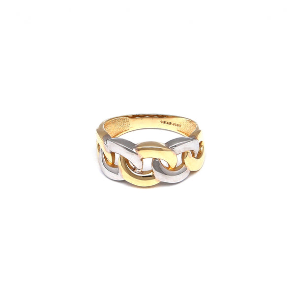 Anillo calado en oro amarillo 14 kilates.