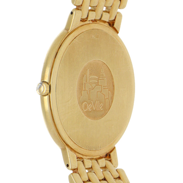 Reloj Omega para caballero modelo DeVille en oro amarillo 18 kilates.