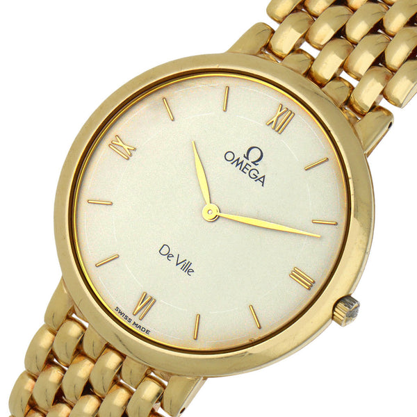 Reloj Omega para caballero modelo DeVille en oro amarillo 18 kilates.