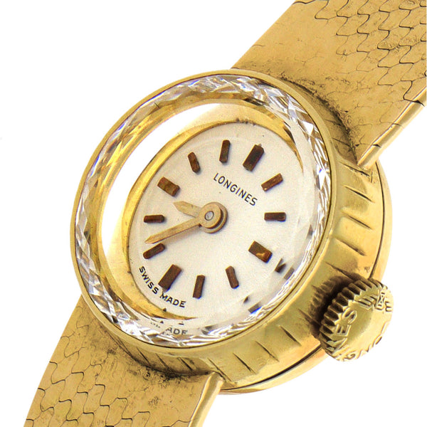 Reloj Longines para dama en oro amarillo 18 kilates.