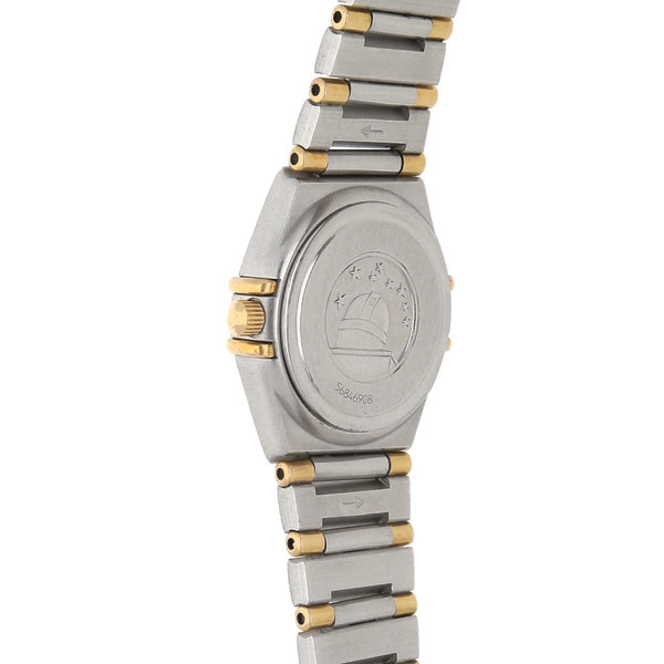 Reloj Omega para dama modelo Constellation vistas en oro amarillo 18 kilates.